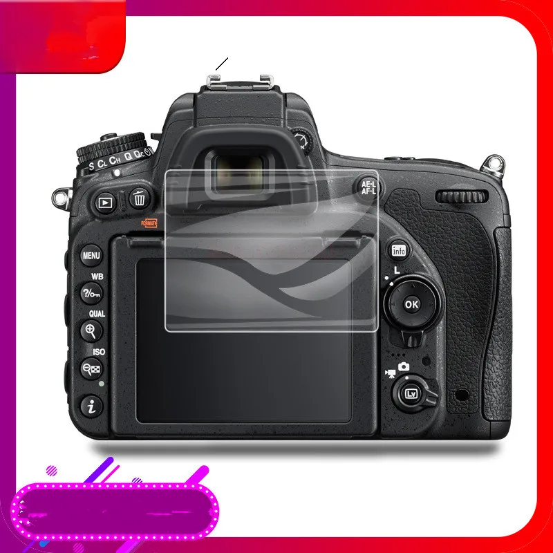 Из 2 предметов с уровнем твердости 9H камера закаленное Стекло ЖК-дисплей Экран протектор для Nikon D750 D850 D600 D610 D500 D7500