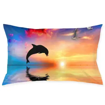 

Dolphin Fashionable pillowcase and rectangular decorative pillowcase 20 "x30"