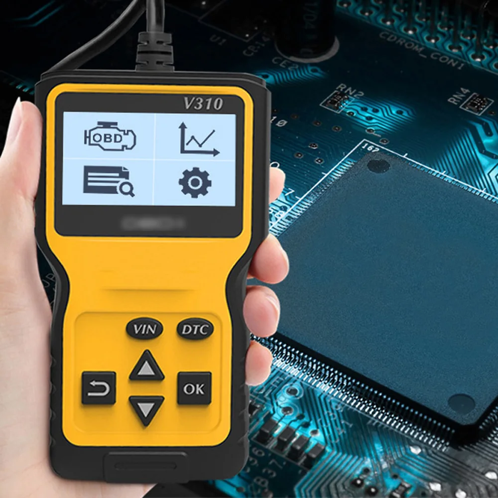 OBD2 Диагностический тестер неисправностей автомобиля инструмент для чтения кода V310 аксессуар