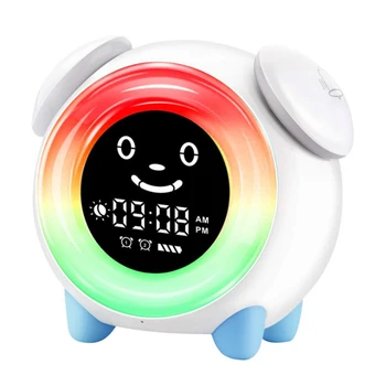 

Smart Multi-Function Wake-Up Lamp Alarm Clock LED Colorful Atmosphere Bedroom Night Light