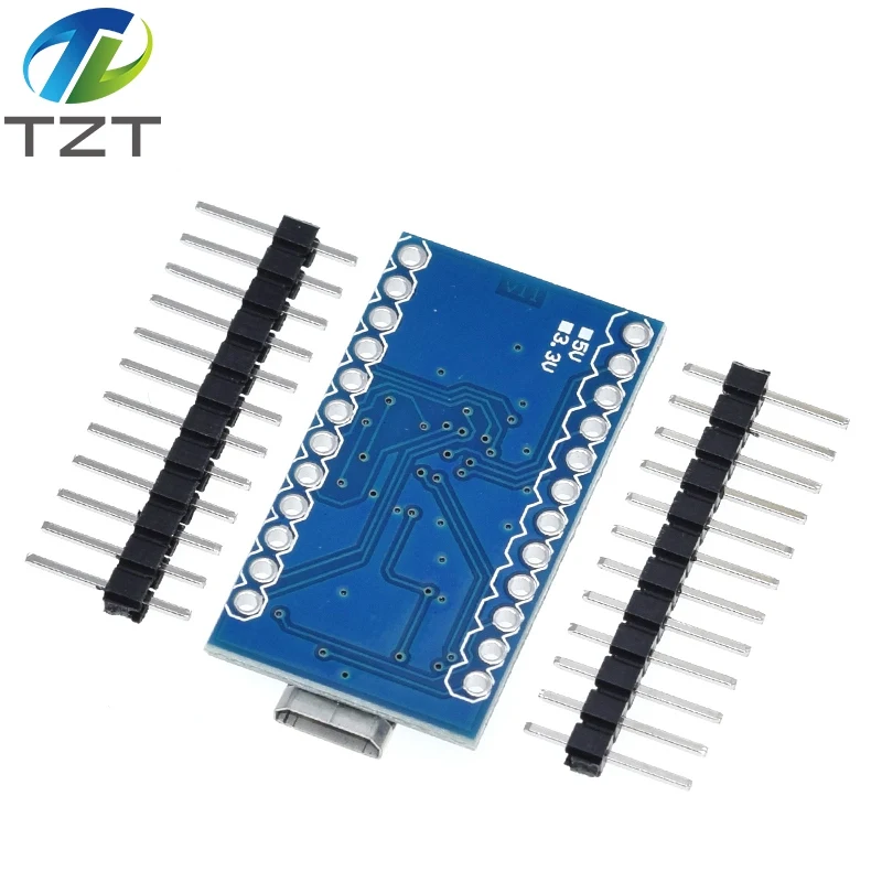 TZT Pro Micro ATmega32U4 5 в 16 МГц Замена ATmega328 для Arduino Mini с 2 рядным штырьковым разъемом Leonardo