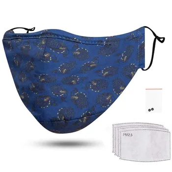 

mascarillas Activated Carbon Mouth Face cover Dust Reusable Washable Protection Cloth Shields Windproof Printing Squares