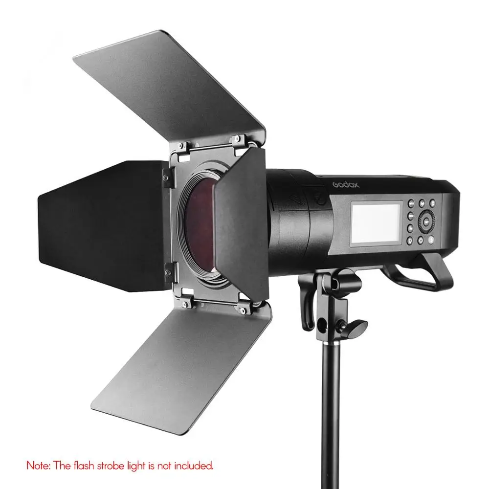 Godox BD08 для Godox AD400PRO наружная вспышка стробоскоп свет Monolight Speedlites Barn дверной комплект с 4* Цветные гелевые фильтры