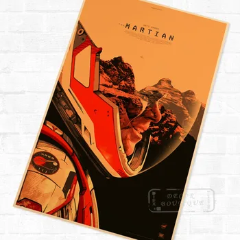 

Sci-fi Martian Film Movie Propaganda Vintage Retro Kraft Poster Decorative DIY Wall Canvas Sticker Home Bar Art Poster Decoratio