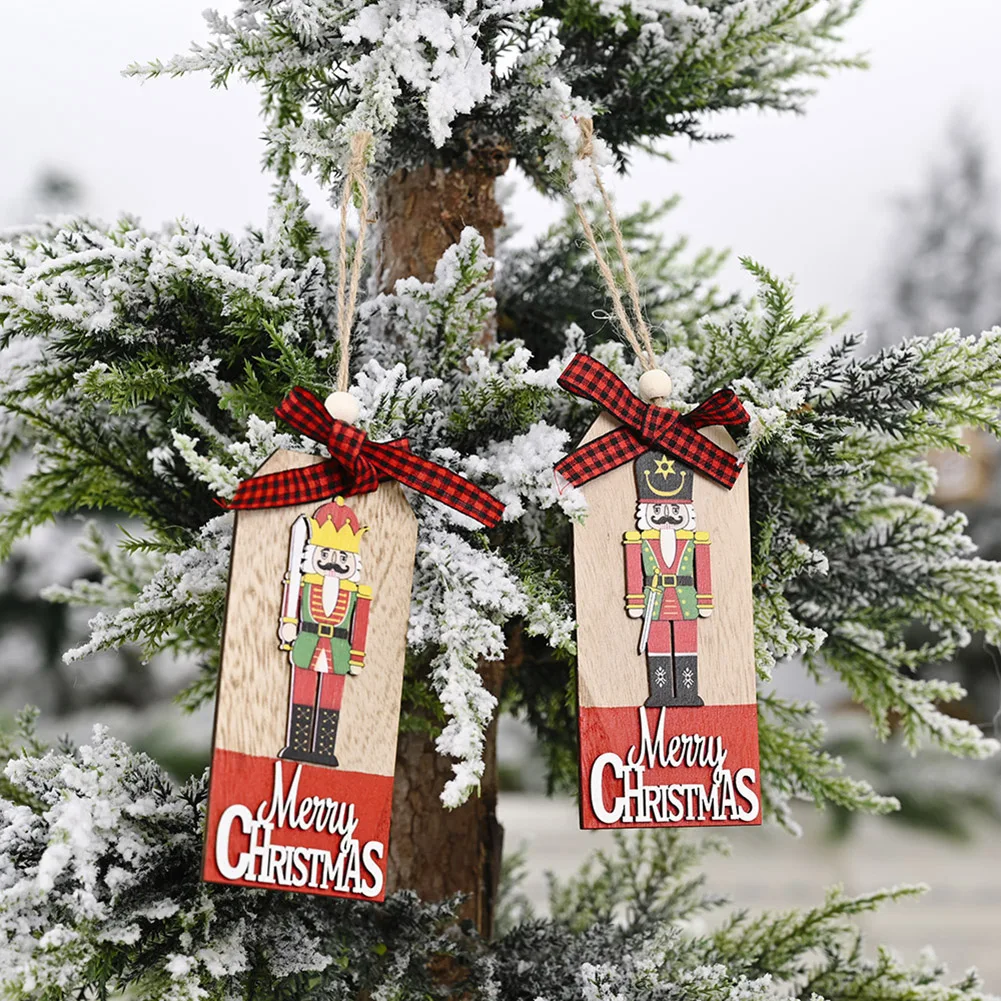 Щелкунчик солдат деревянный знак кулон деревянные подвесные рождественские