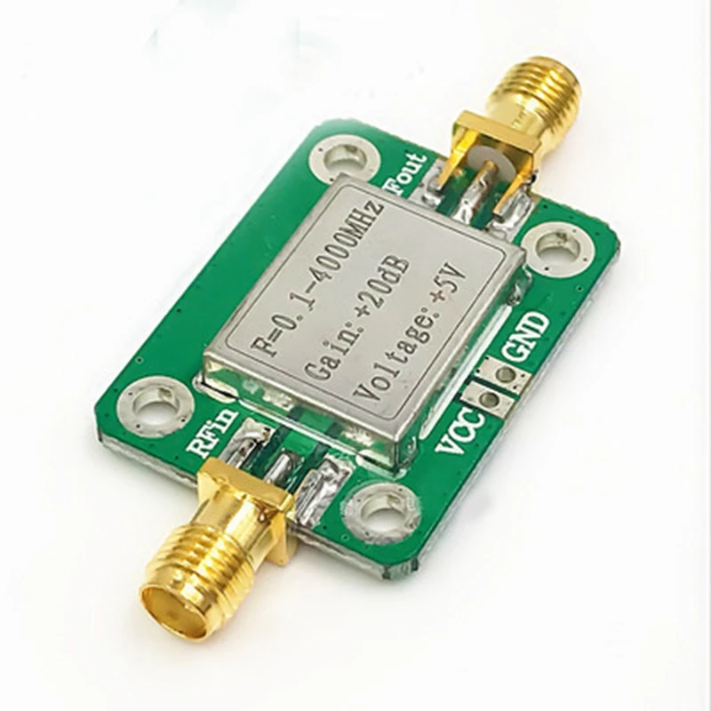 0 1 4000MHz Broadband Rf Amplifiers Wideband Microwave RF Amplifier Module Gain 20DB LNA Board Modules