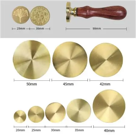 Customize Wax Stamp Brass Stamp Head DIY Ancient Seal Retro Stamp Personalized Wax Seal design
