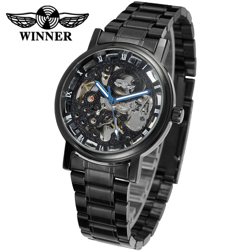 

T-winner Lastest Skeleton Men Watch Brands,bracelet Wrist Watches Fashion Alloy Skeleton Waterproof Clock Male Wrist Watch