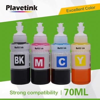 

Plavetink 70ml Bottle Printer Ink For T6641 T6642 T6643 T6644 Cartridges For Epson L300 L301 L310 L312 L350 L351 L355 Printer