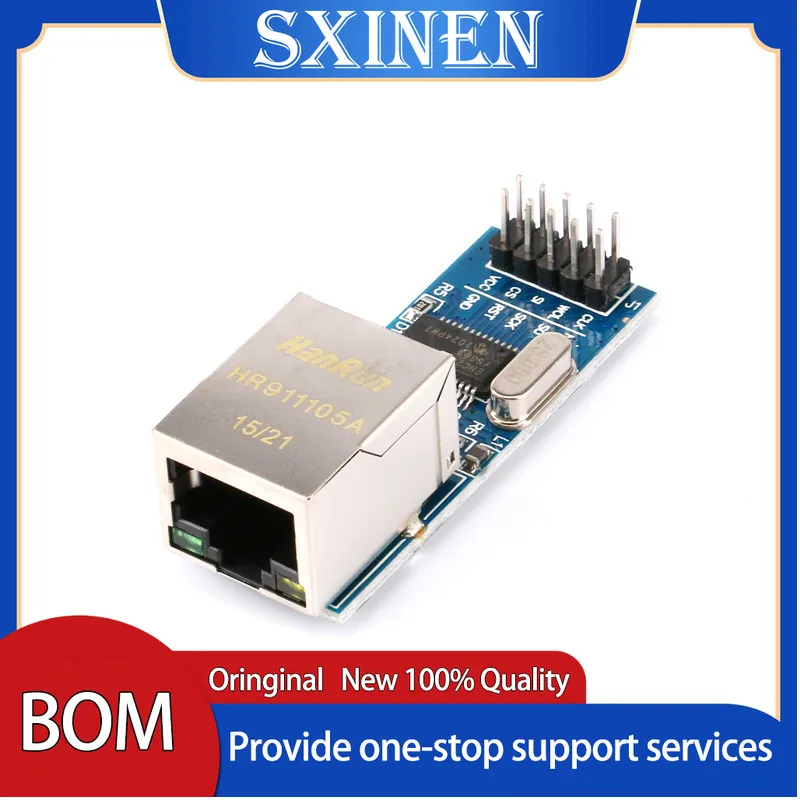Mini ENC28J60 Ethernet Network Board Module SPI Interface LAN 51/AVR/ARM/PIC For Arduino | Электронные компоненты и