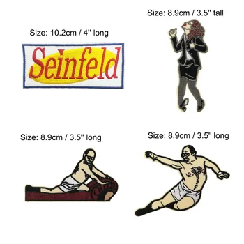 

Seinfeld Logo The Timeless Art of Seduction Dancing Elaine Embroidered NEW IRON ON and SEW ON Patches for clothing accessories