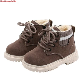 

New Children Boots Kids Martin Boots Boys Snow Shoes Waterproof Warm Fur Children Ankle Boots Toddler Boys Winter Sneaker