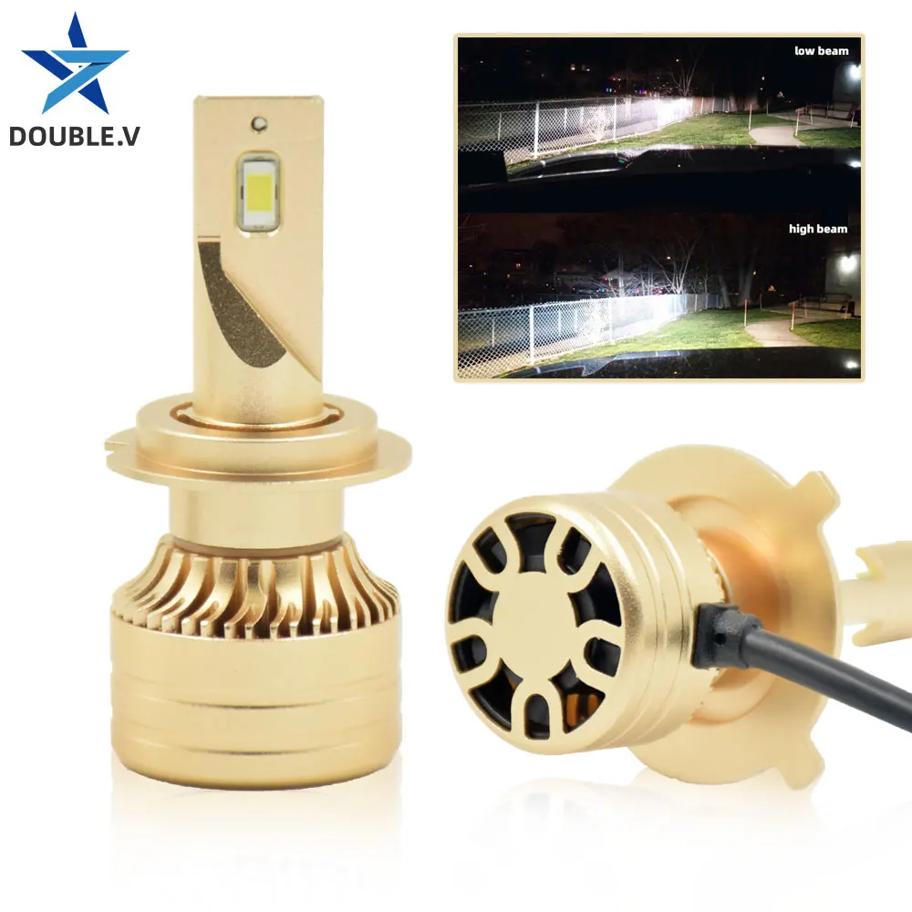 DOUBL E.V 2 шт. H1 H3 H4 H7 H15 светодиодная Автомобильная фара 12 В 24 в 6000 К точечная лампа H8 H9