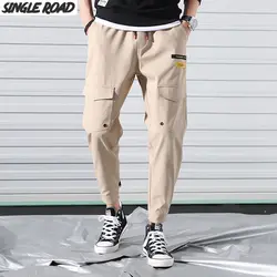 SingleRoad брюки карго мужские 2019 шаровары Хип-хоп Джоггеры мужские брюки с несколькими карманами уличная одежда Спортивные штаны модные