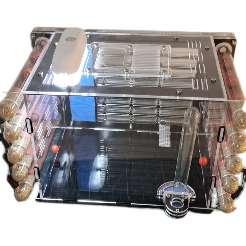 Acrylic Ant Farm DIY Bamboo Test Tube Ant Nest Insect Hotel Pet Anthill Village with Big Hunting Area Ant House Kennel Workshop