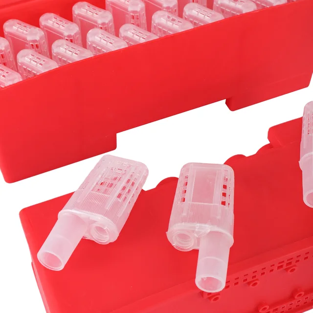 Bee Queen Cell Ketrec Szállító Dobozral Méh Mozgó Izolátor Védelmi Tok Méhészeti Ellátás - Image 5