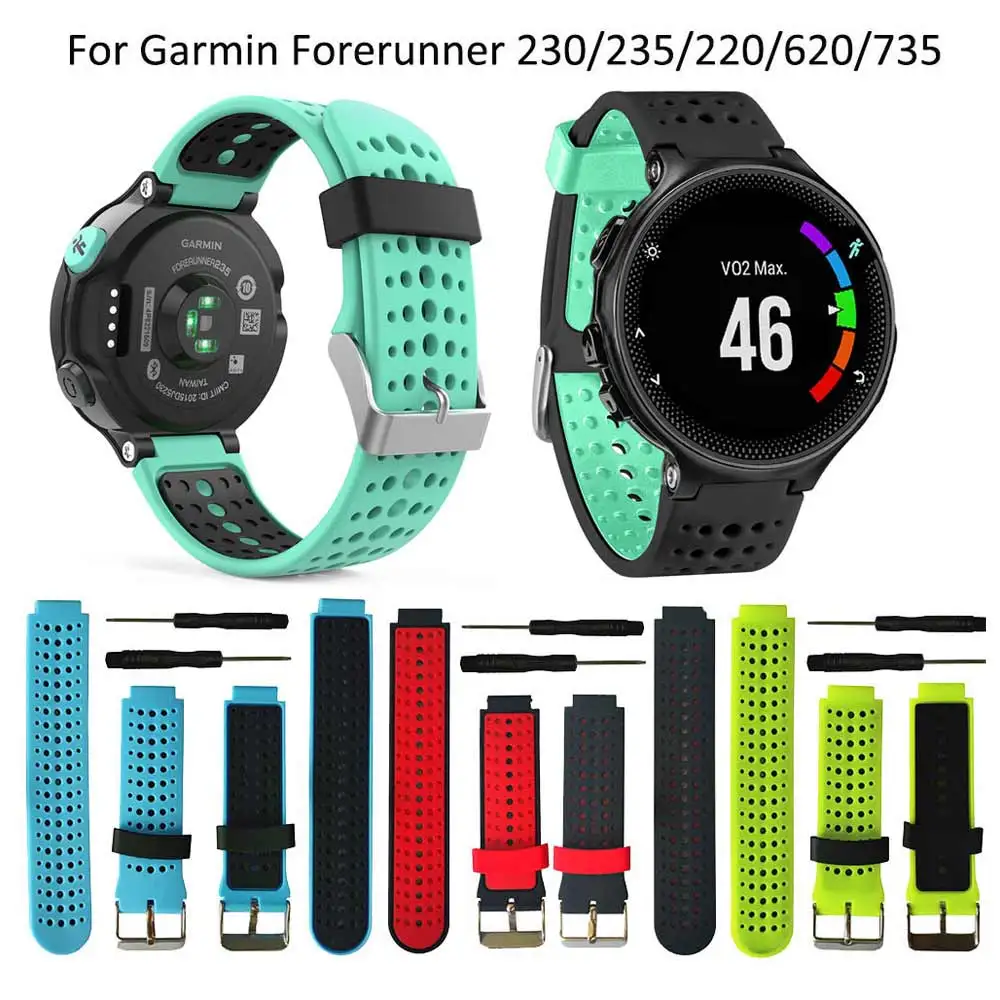 13 цветов для Garmin Forerunner 235 ремешок силиконовый ремешок браслет для Garmin Forerunner 220/230/620/630/735XT GPS Аксессуары|Смарт-аксессуары| | АлиЭкспресс
