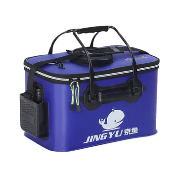 

Folding Bucket Collapsible Tackle Accessory Storage Portable Hiking Picnic Waterproof EVA Fishing Bag With Handle Travel Outdoor