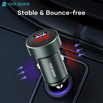 Rockspace 20ワットpdタイプc車の充電器12プロ36ワット急速充電3.0車の充電xiaomi携帯電話usb充電器