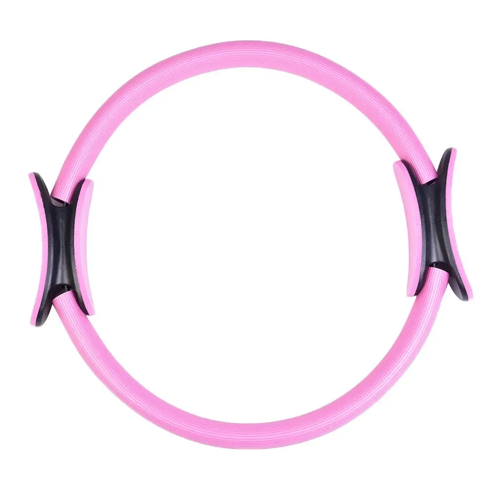 Для пилатеса и йоги Формирующее кольцо для фитнеса Stovepipe Pilates ring - Цвет: Розовый