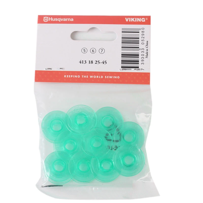 10PCS Красочные шпульки с резьбовым отверстием для Husqvarna Viking 4123078-G, 4131825-45,4125615-45(20 шт./кор., 10 шт./кор - Цвет: 10PCS