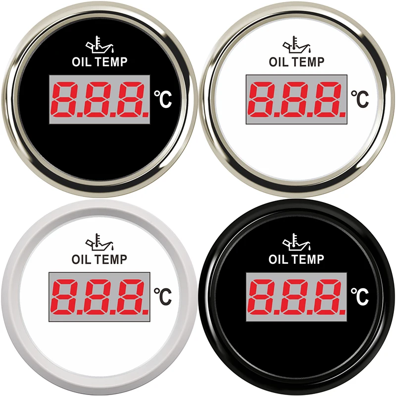 

52mm 2 Inch Universal Car Oil Temperature Gauge 50-150 Celsius LED Light Oil Temp gauge motorcycle motor car engine thermometer