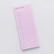  30 Sheets/Notebook Colorful Simple Planner Pad Weekly Student Office Stationery To Do List Adhesive Sticky Notes Memo Pad 