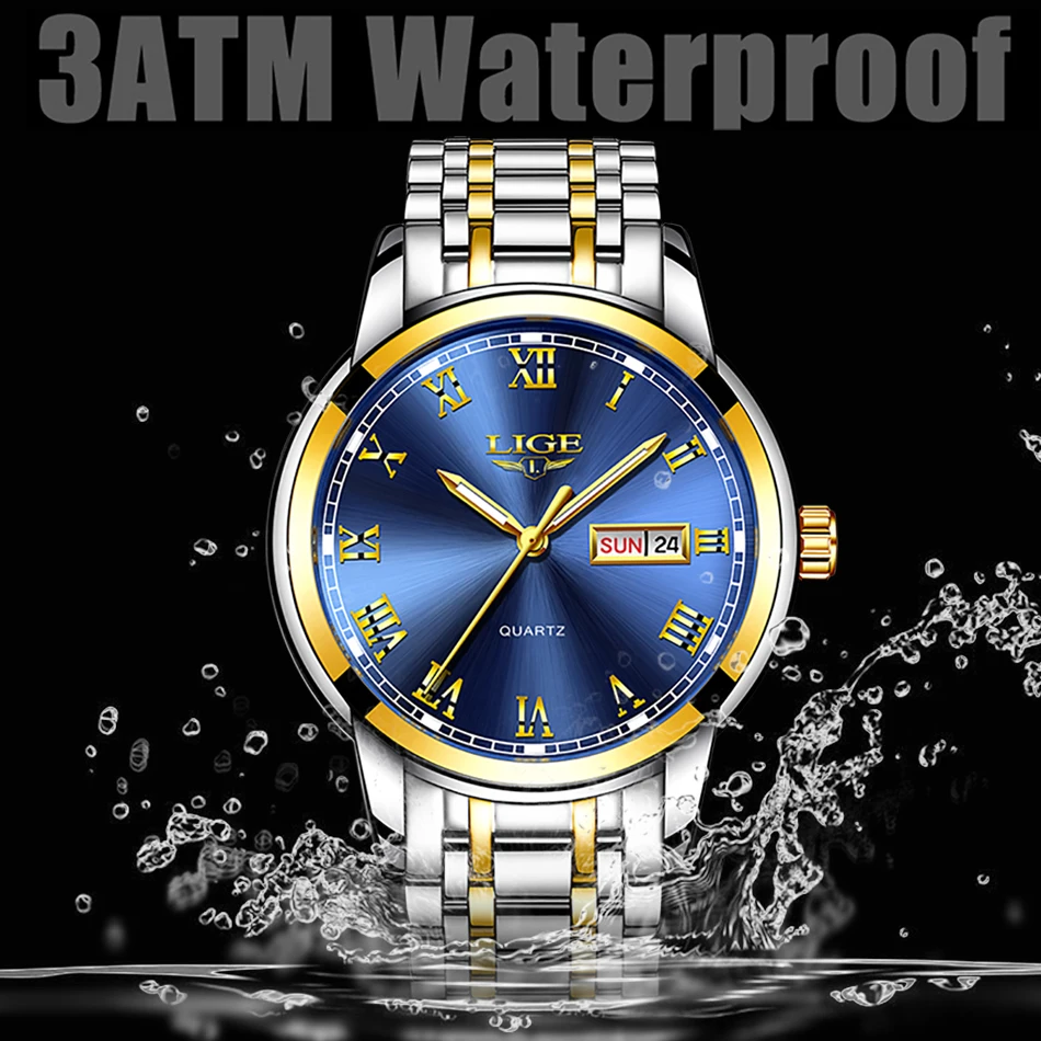 Couple Watches for Lovers Quartz Wristwatch Fashion Business Men Watch for Women Watches Stainless Steel White Gold Pair Hour