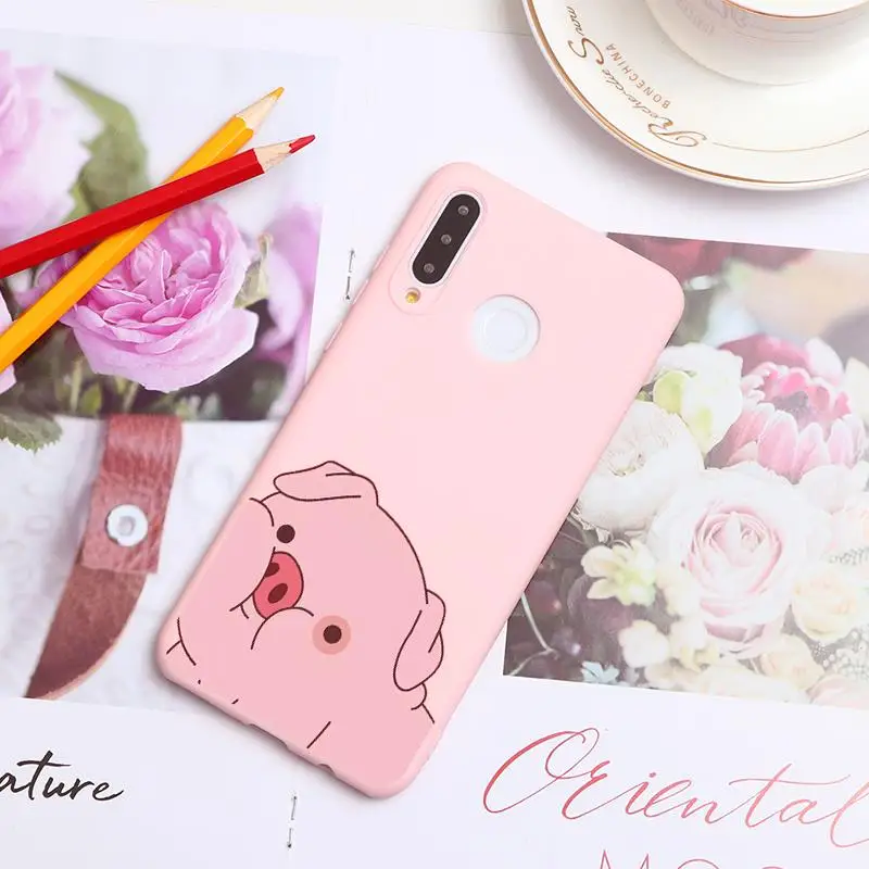 Мультяшные Силиконовые чехлы из ТПУ для huawei P30 P20 P10 P9 P8 mate 30 20 10 Lite Pro P Smart Lite Mini Pro Plus, чехлы - Цвет: zhuwaito