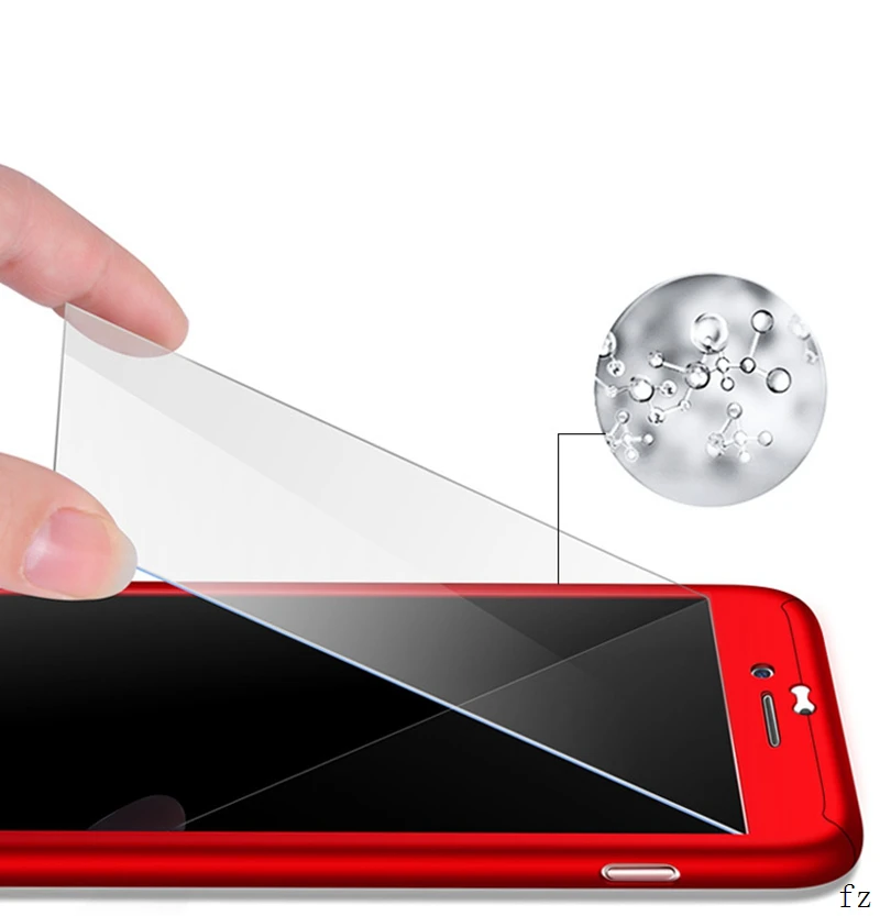 100 шт чехол для телефона с закаленным стеклом для iPhone 5 6 6s 7 8 8Plus 360 градусов защитный чехол для iPhone X Xs Xr 11 Pro