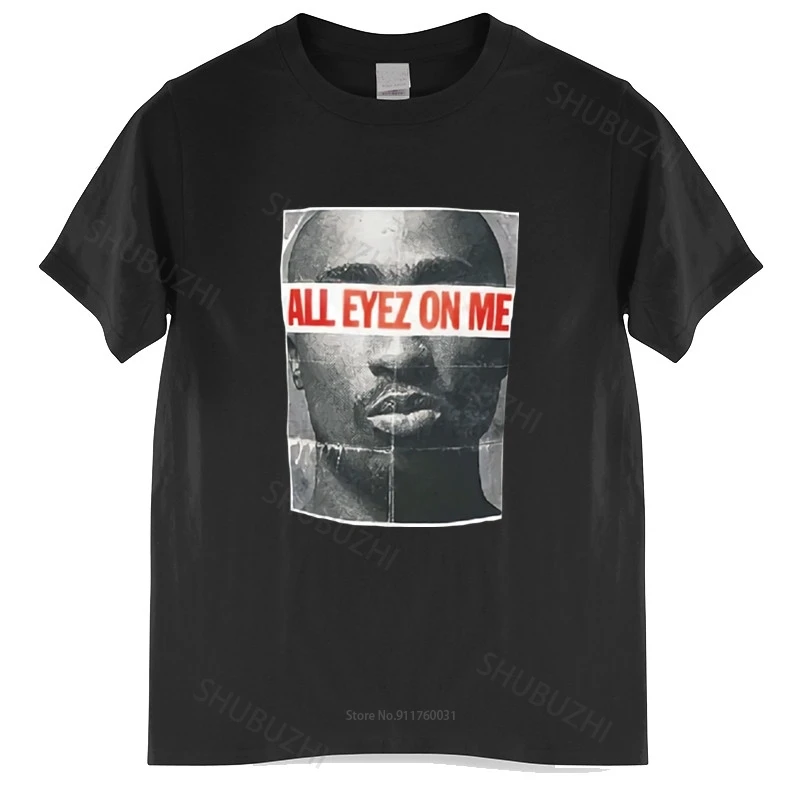 Мужские свободные топы Горячие предложения Мужская футболка 2pac Amaru Shakur All Eyez On Me