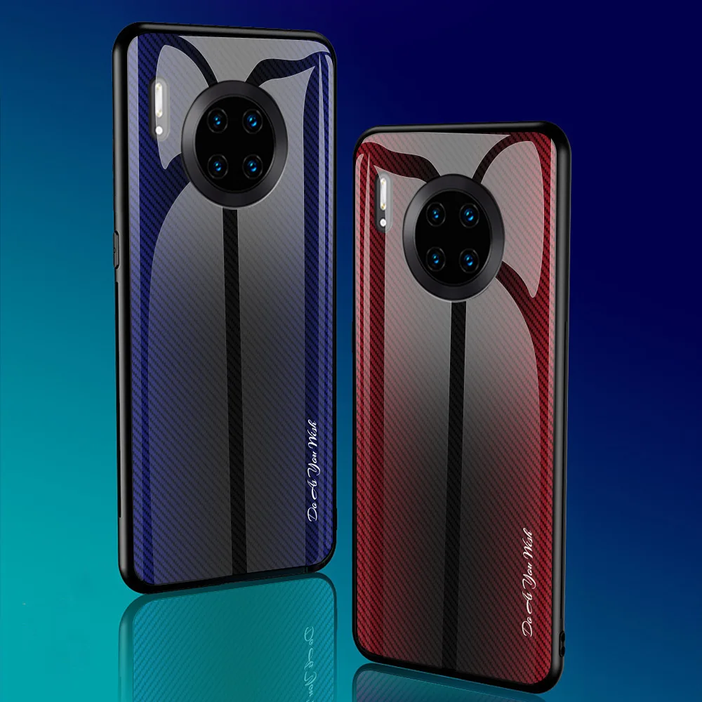 Для huawei mate 30 Pro P30 P30 Pro P30 Lite винтажный роскошный мягкий чехол с рамкой из закаленного стекла для huawei mate 30 Чехол