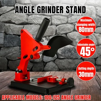 

Angle Grinder Stand Bracket Holder Cutter Cast Iron Base Power Tool Accessory Support For 100-125 Cutter Angle Grinder