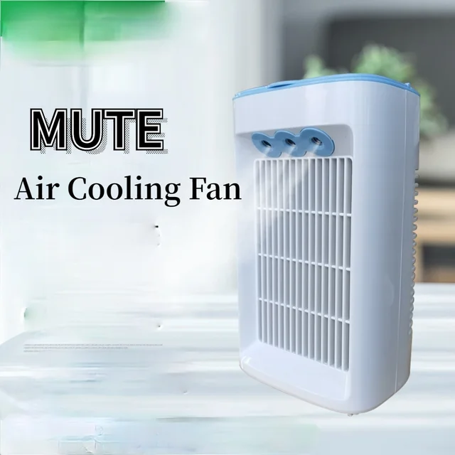 Spray Humidification Cooling Fan Desktop Household Double Air Cooler Mini Top Small Air Conditioning - - AliExpress