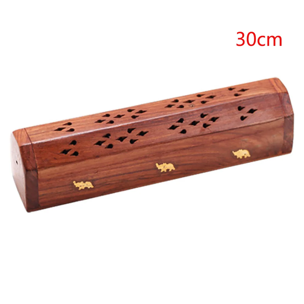 Домашняя горелка легкая чистая деревянная элегантная ароматерапия декоративная коробочка с ароматическими палочками сброс давления Ретро Держатель палочки натуральный