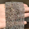 AA+ Natural Gray Labradorite Faceted Loose Beads for Jewelry Making DIY Christmas Gift Bracelets 15'' Tiny Stone Bead 2/3/4mm ► Photo 2/6