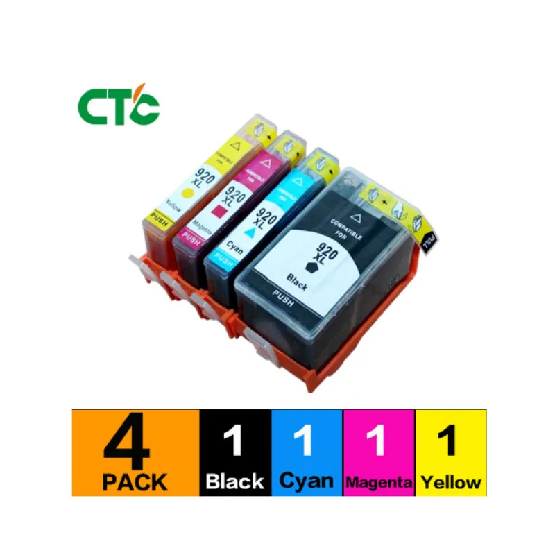 4 чернила совместимые с 920 XL картридж для HP Officejet 6000 de 6500 6500A 7000 7500 7500A impresoras |