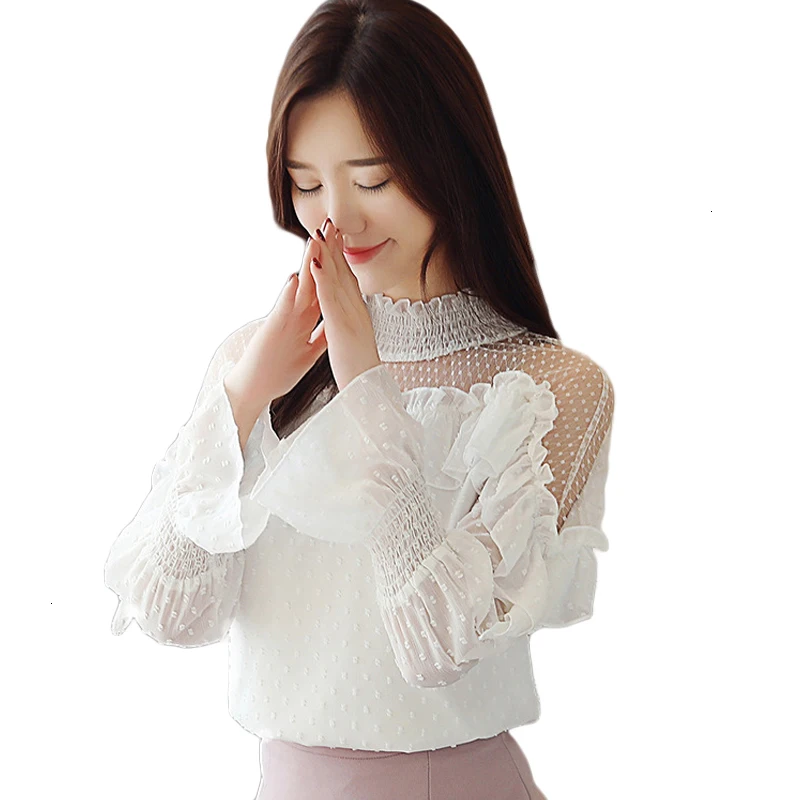 ruffle blouse wit