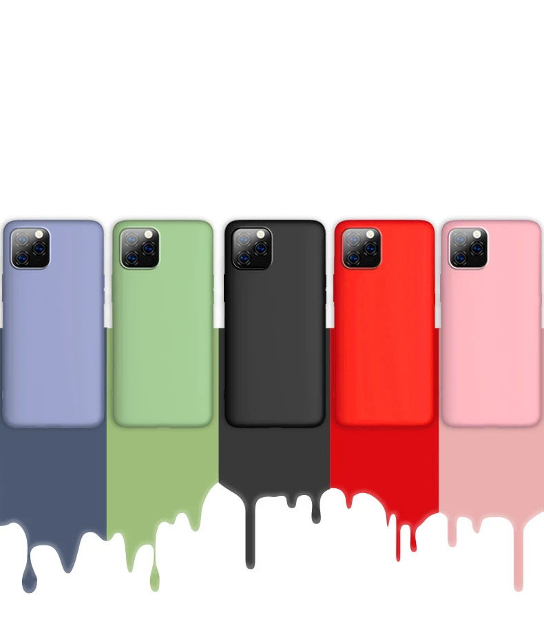 Жидкий силиконовый чехол, тонкий мягкий чехол для iPhone 11 Pro 7 8 6 6s Plus, карамельный цвет, чехол для iPhone X Xs 11 Pro Max XR