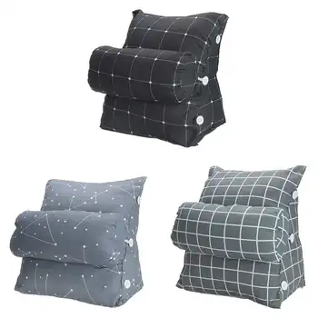 

Bed Triangular Cushion Chair Bedside Lumbar Chair Backrest Lounger Lazy Office Chair living Room Reading Pillow Household Decor