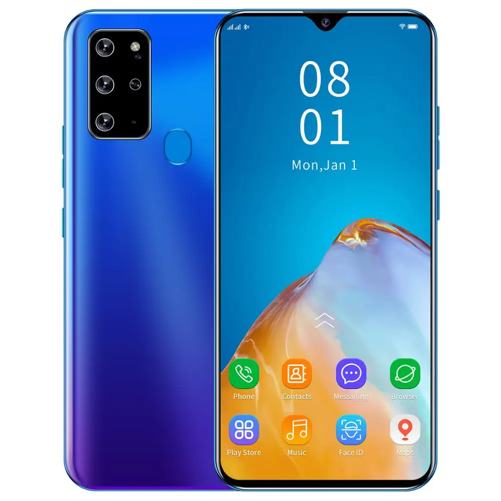 US $126.72 Galay S20 Network Free Shipping 75 Inch 8Core RAM 256GB ROM 4 Camera Snapdragon 855 FullScreen Smart Phone Wholesale