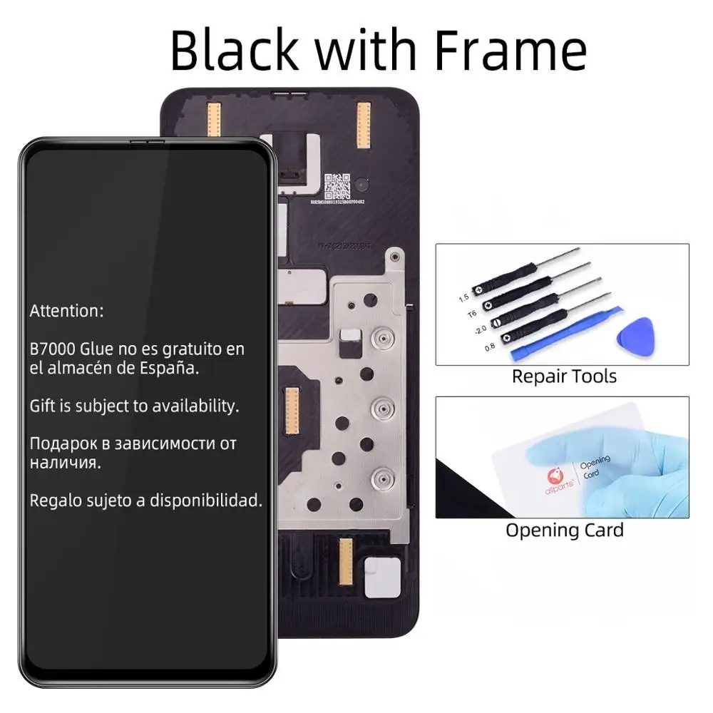 Super Amoled для Xiaomi mi x 3 ЖК-дисплей кодирующий преобразователь сенсорного экрана в сборе с рамкой mi x3 Замена mi x3 mi x 3 lcd - Цвет: Black with Frame