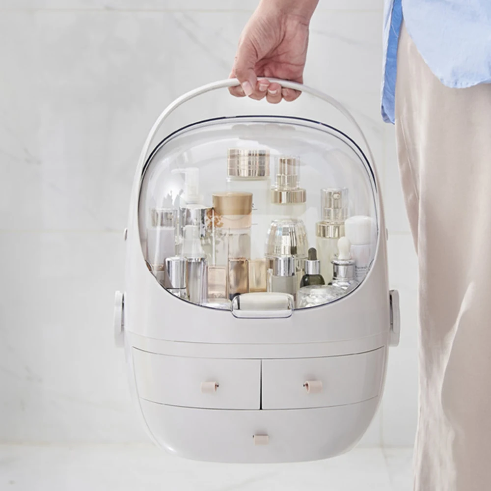 2 типа большой емкости органайзер для макияжа косметическая коробка хранения