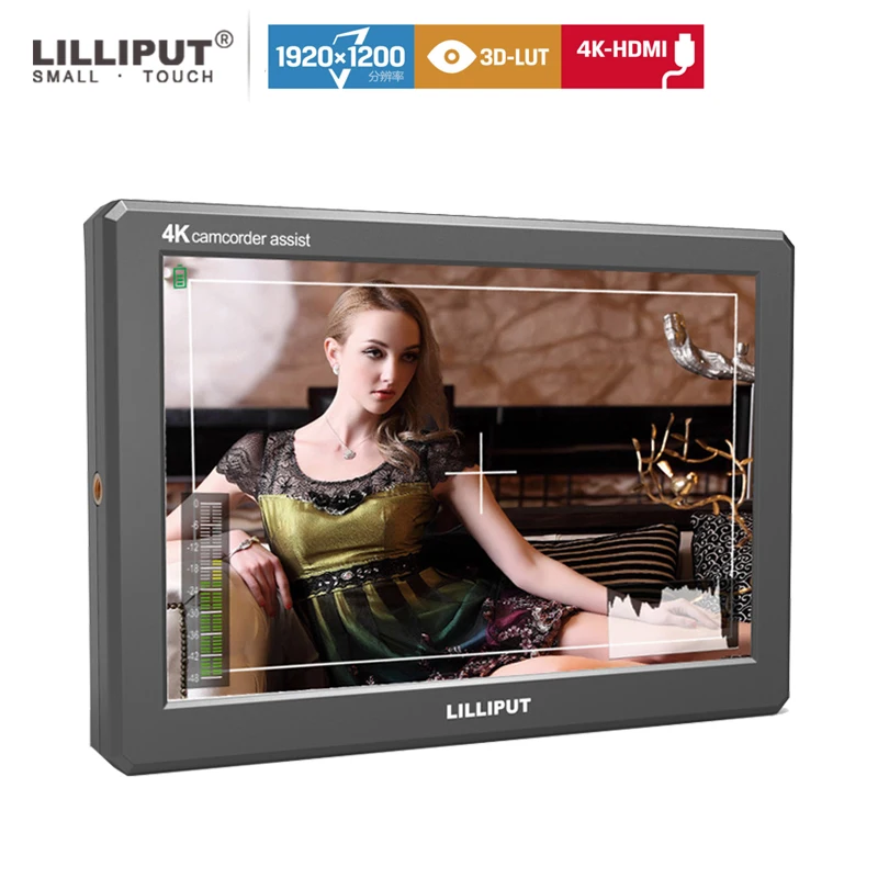 Lilliput A8S 8.9inch 4k Monitor Camera IPS Full HD 1920x1200 HDMI On Camera Video Field Monitor Dslr for Canon Nikon Sony