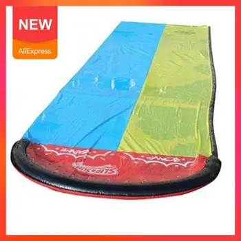 

6.1M Outdoor Lawn Beach Giant Double Water Spray Surfboard Children Toy Game Waterslide Backyards Pool Adult Outdoor Summer L5J1