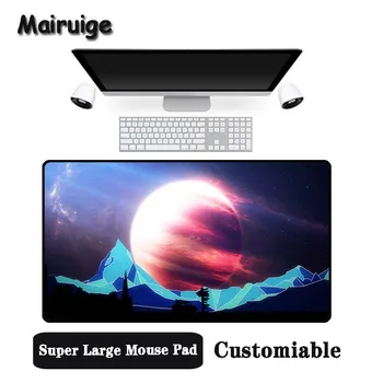

Mairuige Big Promotion Large Size Multi-size Locked Mouse Pad Cool planet Pattern PC Computer Notebook Desk Mat