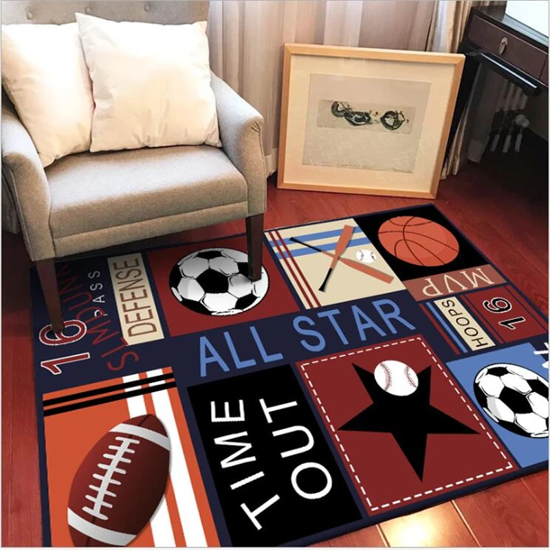 Ковер AOVOLL для гостиной, современный игровой коврик в спортивном стиле для спальни, коврик для детской комнаты, Скандинавское украшение для дома и ребенка