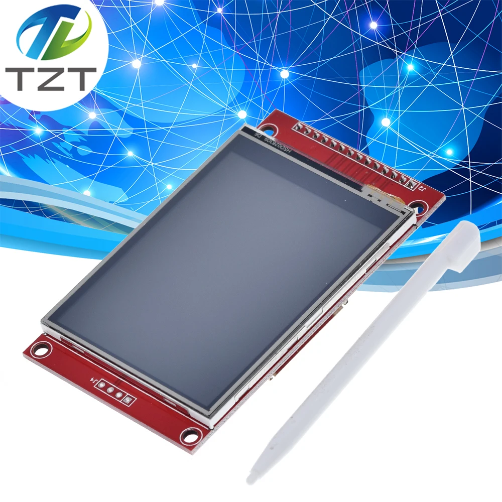 Умная Электронная 240x320 2," SPI TFT lcd Сенсорная панель модуль последовательного порта с PCB ILI9341 5 V/3,3 V 2,8 TFT с сенсорным для arduino