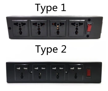 

NEW PDU Power Strip With Overload Protector, 4 Ways Universal Outlet Sockets with Power LED Indicator Surge Protector