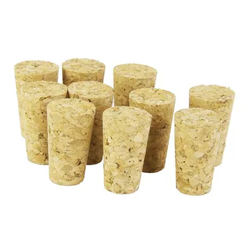 

20Pcs/Lot Natural Wood Corks Wine Stopper Wood Bottle Stopper Cone Type Wine Bottle Corks Plug Sealing Cap Beer Bottle Corks